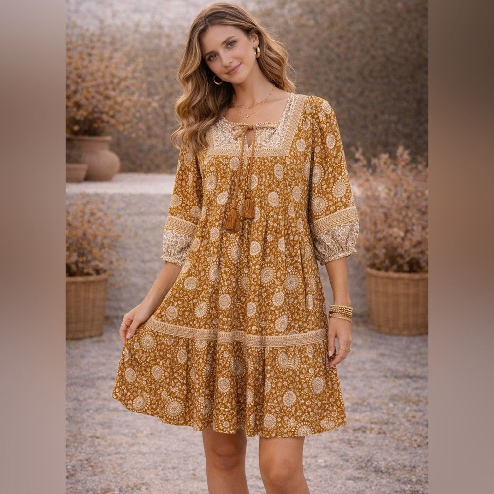 Old Navy Floral Boho Fall Print Small Dress